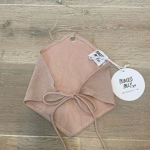 Princess polly sparkly halter top with chain